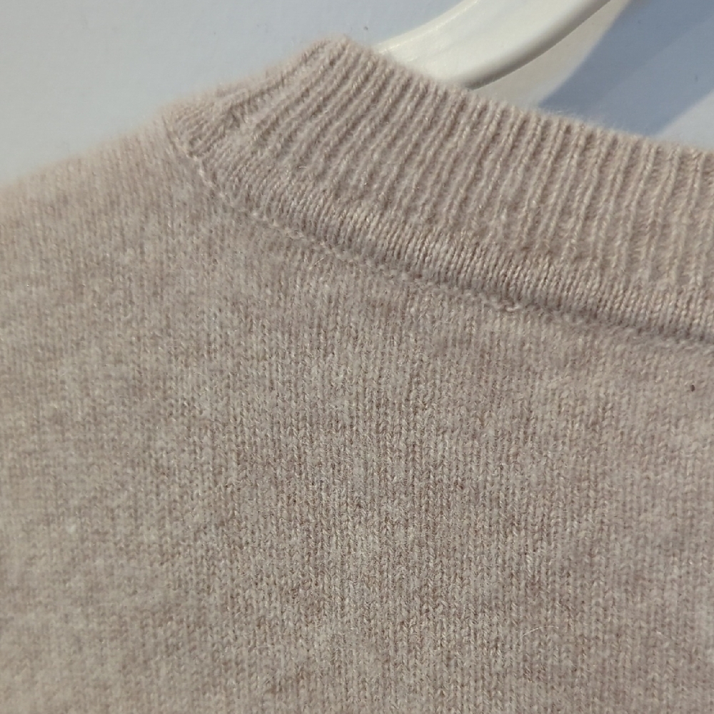 J. Crew Cashmere Sweater Crewneck‎ Tan size XS - Picture 7 of 9